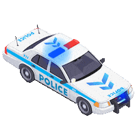 Police Hospital Sticker by Mr Urbina