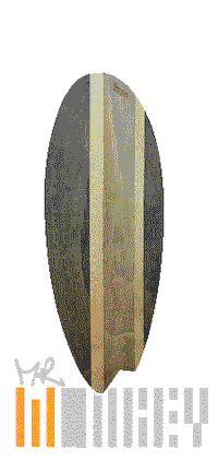 mrmonkeycorp surf panama indo surf board Sticker