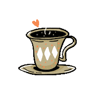 Zodchiy love heart coffee mood Sticker