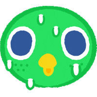 Crazy Wheeln Bird Sticker