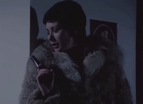 Scared Edwige Fenech GIF