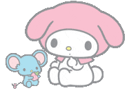 Pink Sticker by Sanrio Korea