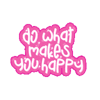 Happy Pink Sticker