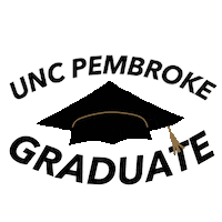 Gold Uncp Sticker by UNC Pembroke