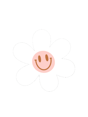 handmadebyleeza smile retro flower vintage Sticker