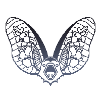 Bat Sticker by Mia Vesper