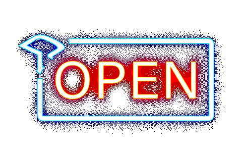 Open Sticker by Dive Bar & Grill
