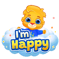 Excited I Am Happy Sticker by Lucas and Friends by RV AppStudios