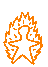 disegnettidepressetti meme angry fire tired Sticker