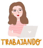 Computer Working Sticker by Una Halley