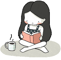 Books Leyendo Sticker by Three Under the Rain