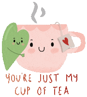 Green Tea Love Sticker by DeeFee Productions