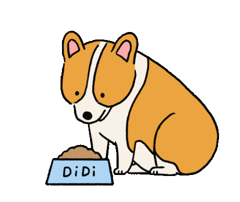 Eatmushroom giphyupload dog illustration life Sticker