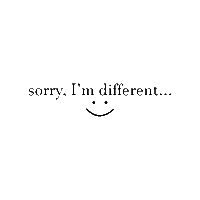 Sorry Im Different Sticker by We're Different Agency