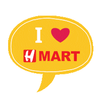 Saying I Love Sticker by H Mart