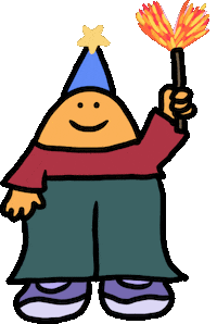 Celebrating Happy Birthday Sticker by Ruppert Tellac