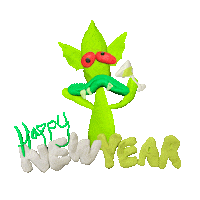 Happy New Year December Sticker by Creepz