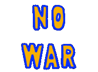 War No Sticker by haenaillust