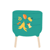 Vegetable Worms Sticker by kokoza