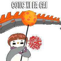 Chinese New Year Penguin Sticker by Pudgy Penguins