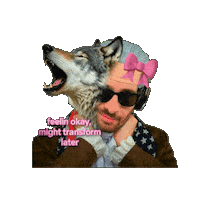 Wolf Transforming Sticker