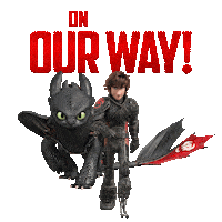 on my way Sticker by How To Train Your Dragon