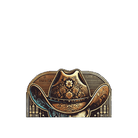 Cowboy Sticker by Enertia Software