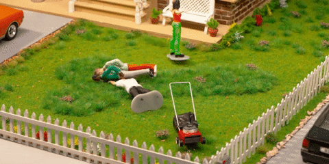 Grass Lawn Mower GIF by GAYLE