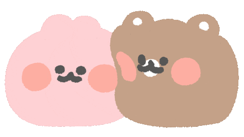 Bear Rabbit Sticker