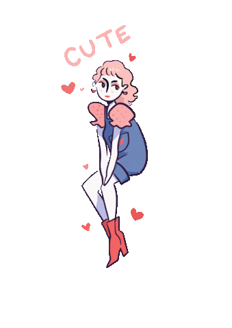 Heart Mullet Sticker