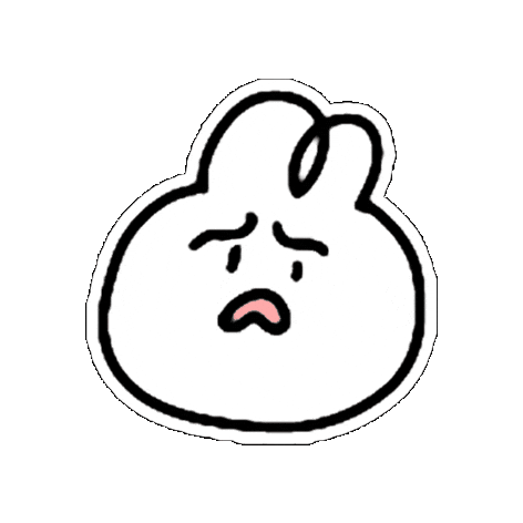 Rabbit Disgust Sticker