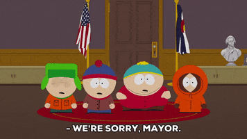 sorry eric cartman GIF by South Park 
