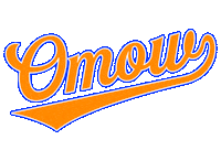 OMOW baseball skate skateboarding omow Sticker