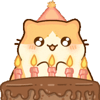 Happy Birthday Sticker by Bichi Mao
