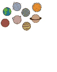 Moon Planet Sticker
