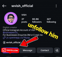 Unfollow Me GIF