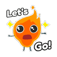 Fire Wow Sticker by elemojie