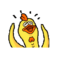 Chicken Gaga Sticker