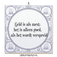 Humor Geld Sticker by Tegelspreuken.nl