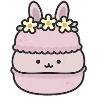 Flower Bunny Sticker