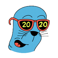 New Year Cartoon Sticker by chrixmorix