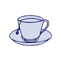 Teatime Teacup Sticker by Sarah Flint
