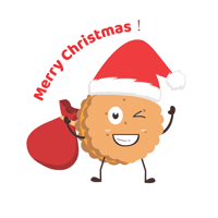 Merry Christmas Sticker by Julie's Biscuits