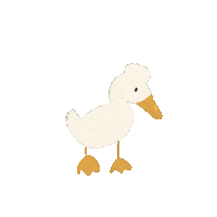 Duck Eating Sticker