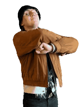 Crossed Arms Shrug Sticker by Jim Shaffer and Associates