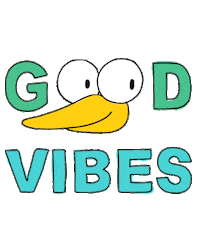 Good Vibes Bird Sticker by Noha Bahr