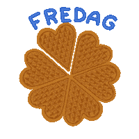 Waffle Vaffel Sticker by LittlefieldGIF