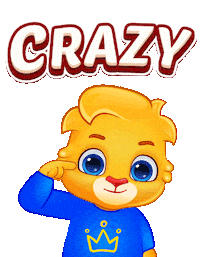 Youre Crazy Sticker by Lucas and Friends by RV AppStudios
