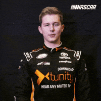 matt tifft nascar driver reactions GIF by NASCAR