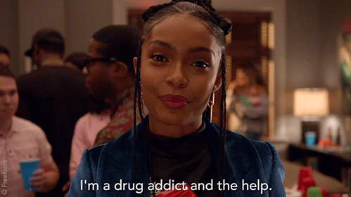 Yara Shahidi Party GIF by grown-ish